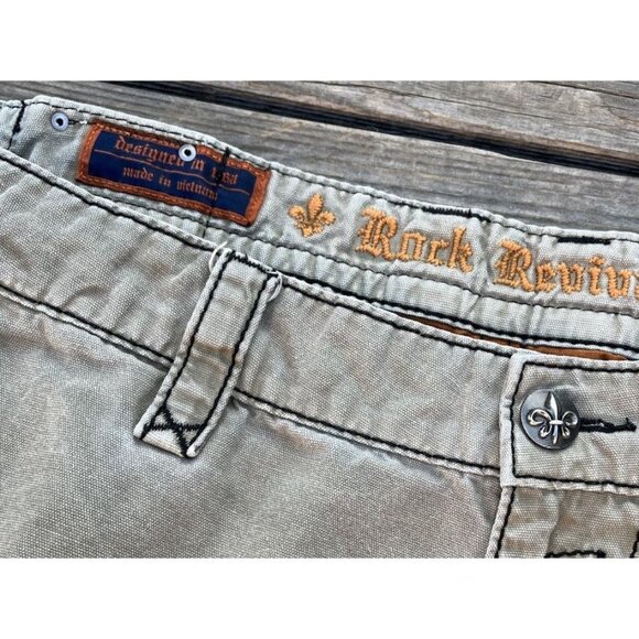 Rock Revival Classic Men's 44 Cargo Shorts 23" Outseam - Picture 6 of 14